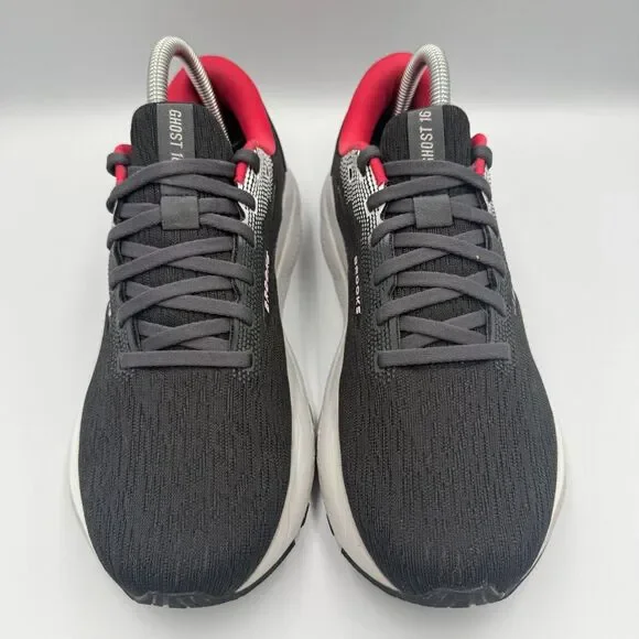 Brooks Ghost 16 Women's Size 9 B Black Red Running Shoes Sneakers 1204071B051 - Picture 6 of 9